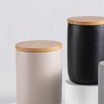 thumbnail image 5 of Simple Ceramics Storage Jars with Wooden Lids Sealed Jars B, 5 of 5