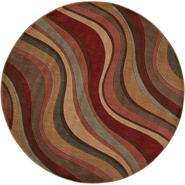 Nourison Somerset Modern Multicolor 5 6 X Round Area Rug Com Nourison Somerset Modern Multicolor 5 6, 5 X Round Area Rugs