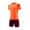 Orange, variant on CYRBOKO Boys Athletic Outfit Sets, Elastic Waist 2-piece Short Sleeve Quick-dry Sports T-Shirt with Shorts Orange Size 14-16 T