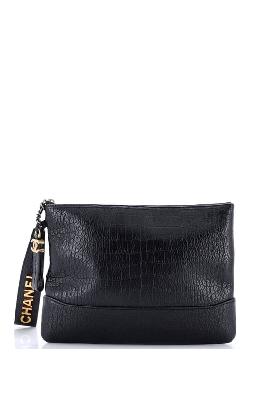 Pre-Owned Gabrielle O Case Clutch Crocodile Embossed Calfskin Medium By Rebag