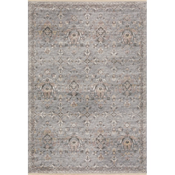 Dalyn Marbella Area Rug MB4 Mb4 Silver Silver 5' x 7' 6" Rectangle