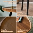 thumbnail image 6 of Modern Nesting Side Table Set of 2, Walnut Coffee Tables for Living Room, Mid Century Modern Nesting Side Tables for Living Room Farmhouse End Table for Small Spaces Sofa Bedside Balcony Walnut, 6 of 6