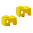 thumbnail image 1 of Funda de Silicona perfecl para V6 Bloque Calefactado Aluminio 20x16x12mm Impresora 3D Amarillo, 1 of 8