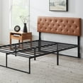 Rest Haven Harrington Faux Leather Upholstered Headboard, Full, Camel