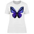 thumbnail image 1 of Butterfly Blue Wing T-Shirt Women -Image by Shutterstock, Female x-Large, 1 of 2
