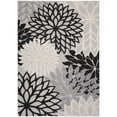 thumbnail image 2 of Nourison Aloha Indoor/Outdoor Black White 9' x 12' Area Rug, (9x12), 2 of 10