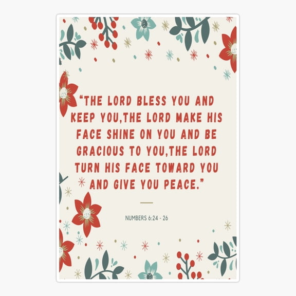 The Lord Bless You Sticker