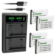 thumbnail image 1 of Kastar 4-Pack Battery and LTD2 USB Charger Compatible with Sanyo DB-L80 DBL80 Battery, Sanyo Xacti DMX-CA100, Xacti DMX-CA100K, Xacti DMX-CA100P, Xacti DMX-CA100Y, Xacti DMX-CG10, DMX-CG10C Cameras, 1 of 6