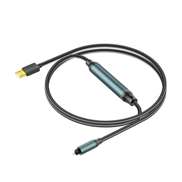 Convertidor de Audio USB A SPDIF Óptico para Altavoces, Televisores, Ordenadores y Portátiles para Conectar A Cajas de Audio Ópticas.