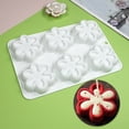thumbnail image 6 of YIEMEEN 6-cavity Six Petals Flower Silicone Mold Fondant Mousse Cake Mould Baking Tool, 6 of 11