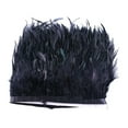 thumbnail image 5 of Faux Feather Trims Fringe Sewing Crafts Dressmaking DIY Crafts Stage Costumes Clothes for Home Wedding Party Decoration Dyed Black Cloth Edge, 5 of 9