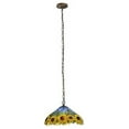 thumbnail image 4 of Meyda Tiffany 119560 16" W Wild Sunflower Pendant - MultiColor, 4 of 6