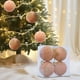 thumbnail image 1 of Christmas Decorations 4 Piece Flocked Christmas Balls Christmas Decoration SetMultiple Styles Of Christmas Tree Decorations Can Also Be Used For Other Party, 1 of 6