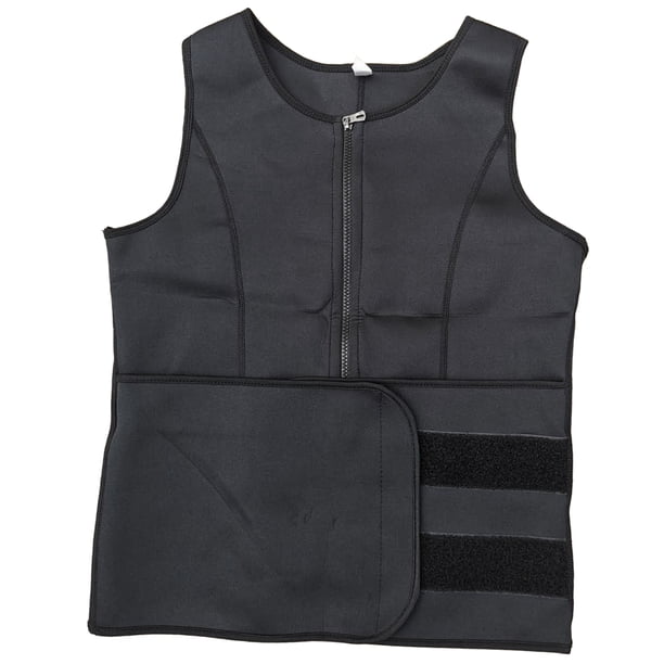 Chaleco de sauna para sudor, entrenador de cintura para hombre, chaleco de entrenamiento de cintura con cremallera, moldeador de cuerpo con control de barriga, el mejor de su clase