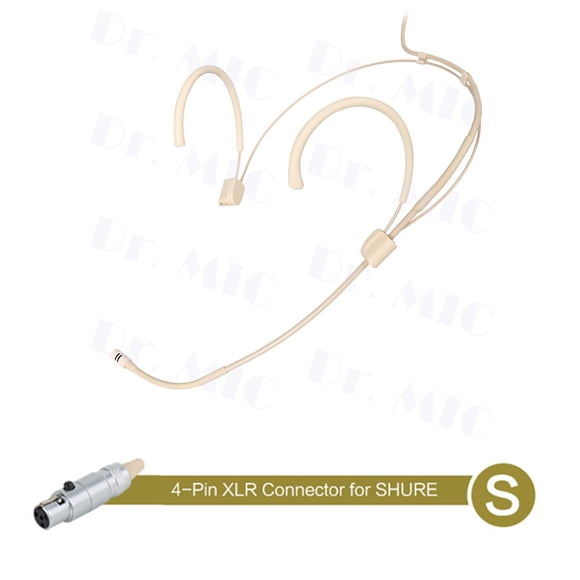 Adjustable Headset Mic Cardioid Headworn Microphone 3.5Mmxlr for Wireless S(for Shure) Shenzhuyue