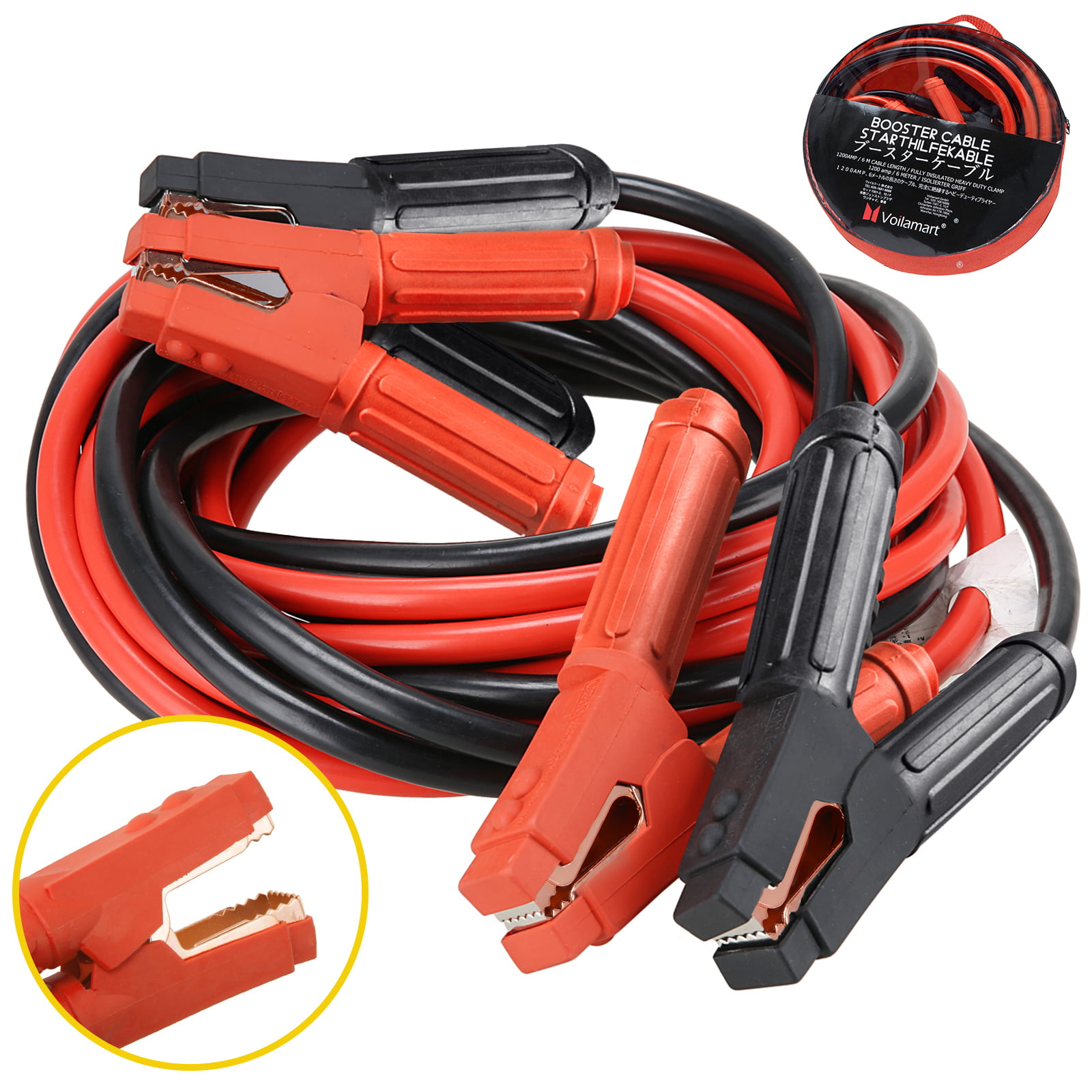 3000AMP Long Jump Leads Booster Cable Heavy Duty Battery Start 6 Metre Car Auto