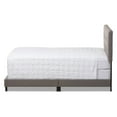 thumbnail image 4 of Baxton Studio Brookfield Modern and Contemporary Fabric Upholstered Grid-Tufted Queen-Size Bed, 4 of 7
