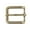 Brass, variant on 1" (25 mm) Nickel Free Single Prong Rectangular Roller Belt Buckle