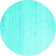 thumbnail image 1 of Ahgly Company Indoor Round Abstract Turquoise Blue Contemporary Area Rugs, 5' Round, 1 of 4