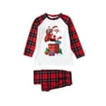 thumbnail image 3 of Odeerbi Christmas Pajamas for Family Holiday Long Sleeve Family Christmas Pajamas Matching Sets Toddler Parent Child Printed Loungewear Set Two-Piece Sleepwear Xmas PJs Set Red, 3 of 6