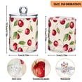 thumbnail image 5 of Yayeee 2 Pack Qtip Holder Bathroom Cotton Swab Canister with Lid Clear Dispenser Set, Watercolor Cherry, 5 of 6