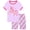 Purple Unicorn, variant on WIBACKER 100% Viscose Girls Pajama Set 2 Piece Kids Summer Sleepwear Little Girls Short Sleeve Top and Shorts Pjs for 3-10 Years,Unicorn