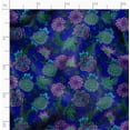 thumbnail image 2 of Soimoi Floral Print - Blue, Moss Georgette Fabric Material - 42 Inch Wide, 1 Yard, Unstitched Versatile Fabric For Dresses, Skirts, Blouses, Drapery Projects, 2 of 6