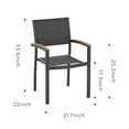 thumbnail image 3 of Heck 10 Person Teak Extendable Outdoor Patio Dining Set for 10, Aluminum Frame, 3 of 15