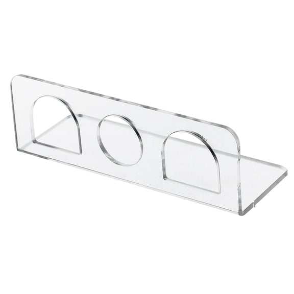 Niceauty Transparent Wall Mounted Hair Tool Organizer 3 Slot Blow Dryer Holder and Hot Tool Rack