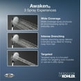 thumbnail image 2 of Kohler K-72415 Awaken 2 GPM Multi Function Hand Shower - Nickel, 2 of 7