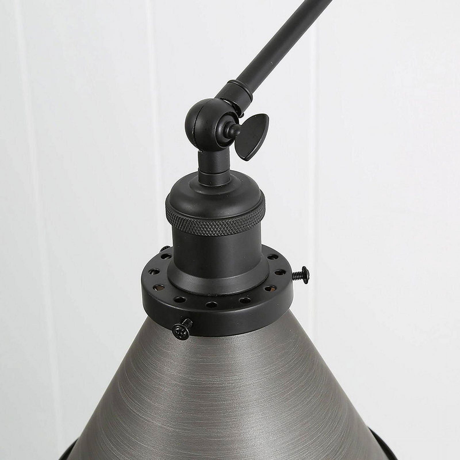 LNC 7.4-in W 1-Light Gray Modern LED Wall Sconce for Dressing Room, Powder Room