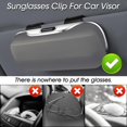 thumbnail image 4 of Support de Lunettes de Soleil pour Pare-Soleil de Voiture, protection et Boîte de Rangement pour Lunettes de Voiture, Ouverture et Fermeture à un Bouton, Résistant aux Rayures, 4 of 6