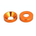 thumbnail image 2 of Unique Bargains M4 Aluminium Alloy Cup Head Engine Bay Bumper Washer Orange 15Pcs, 2 of 5