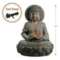 thumbnail image 4 of Teamson Home Zen Buddha Water Fountain with LED Lights, 4 of 8