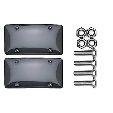 - Smoke License Plate Bubble Shield Bundle with Metric Fasteners for Most Import Cars & Trucks (3 Items), Bundle consists of 3 items: By Cruiser Accessories