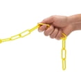 thumbnail image 3 of 13ft Plastic Safety Chain,Bexikou 0.23inch Diameter Plastic Chain Barrier, Yellow Barrier Chain Links for Crowd Control Road Construction Closed Areas Garage Entrance Courtyard Garden Hotel, 3 of 7