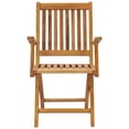 thumbnail image 2 of Teak Wood Santa Barbara Folding Outdoor Patio Dining Arm Chair, A-Grade Teak Wood (set of 2), 2 of 5