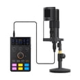 thumbnail image 1 of AD Sound Card Kit With Voice Changer USB Interface External Mic Adapter Soundcard Mixer ,Easy to Use, 1 of 8