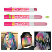 Maydear Hair Chalk Pens 12 Colors Temporary Hair Color for Hair Dye, Non-Toxic & Safe for kids, Great Birthday Gift for Girls - image 4 of 5
