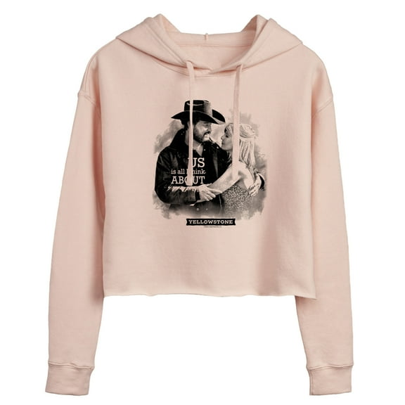 Yellowstone  - Us Is All I Think About - Juniors Cropped Pullover Hoodie