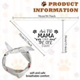 thumbnail image 2 of 1Pc Pet Dog Bandana White Cotton Triangle Pet's Bandana Ain't No Mama Like The One I Got Words Washable Scarf Bibs Accessories Chief, 2 of 6