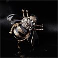 thumbnail image 1 of Versatile Crystal Bee Brooch Fashion Drip Oil Design, White, 1 of 6