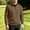 Coffee, variant on VgaVtl Men's Sweatshirts Pullover Long Sleeve Fall Winter Regular Officewear Mens Tops Leisure Solid Collared Zipper