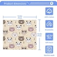 thumbnail image 4 of Dreamtimes 4 PCS Cartoon Bear and Panda Washcloths, 12 X 12 Inches Cotton Wash Cloths, Highly Absorbent and Soft Face Towels for Bathroom,Gym,Hotel and Spa, 4 of 7