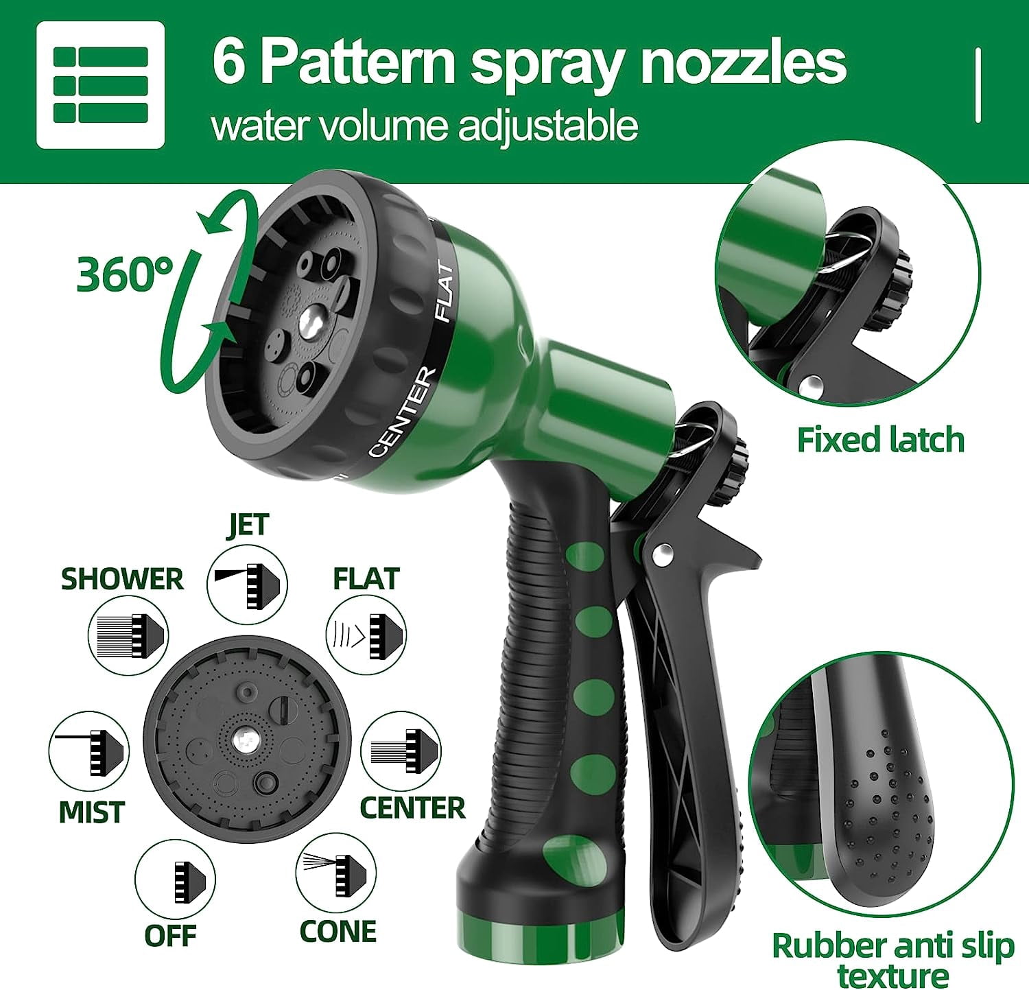 Specilite Garden Hose Lightweight 50 ft, Flexible Coiled Water Hose for Outside, Yard, Patio
