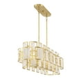 thumbnail image 5 of Portia 6-Light Linear Chandelier in True Gold, 5 of 6