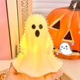 thumbnail image 2 of Cute Ghost Statue LED Night Lamp Soft Glow Flicker Free Energy-Saving Battery Powered Ghost Night Light Halloween Decoration, 2 of 8