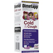 2 Pack Dimetapp Childrens Cold and Cough Grape Flavored 8oz Each