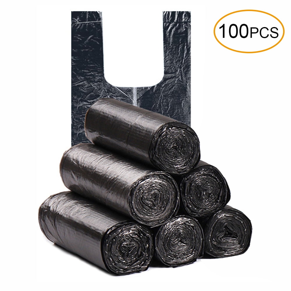 MABOTO Disposable Thickened Garbage Bag with Handle Tie 100 Pcs