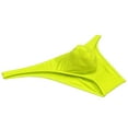 thumbnail image 2 of Botmois Men's Cotton Mini Bottom Briefs Cheeky Bikini Tangas Elastic Posing Sunbathing Underwear Ultrathin Thongs Underpants Lingerie 3 Yellow M, 2 of 3